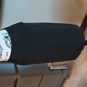 Calvin Klein Gray Skirt With Black Elasticized Panels on Both Sides.